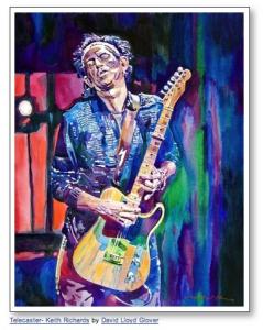 Thank you to an Art Collector in Essex UK for buying Telecaster Keith Richards